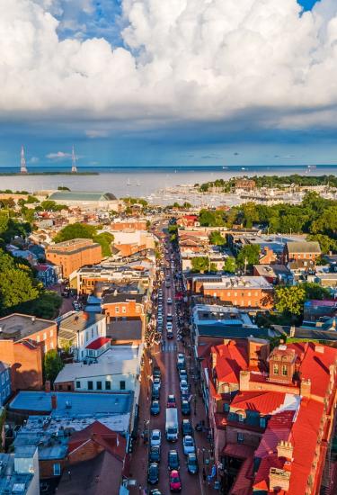 Aerial view of Annapolis